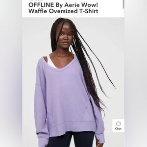 Aerie WOW Waffle Knit Long Sleeve Gently Used!